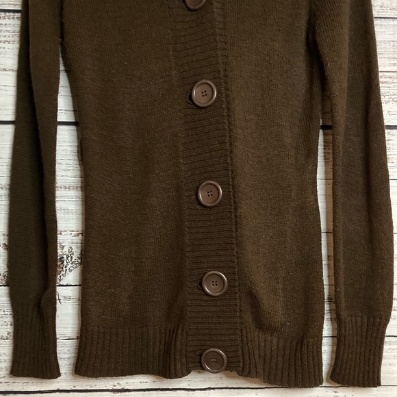 Cute Wet Seal large buttoned button-up hooded sweater size XS women’s - Picture 4 of 16